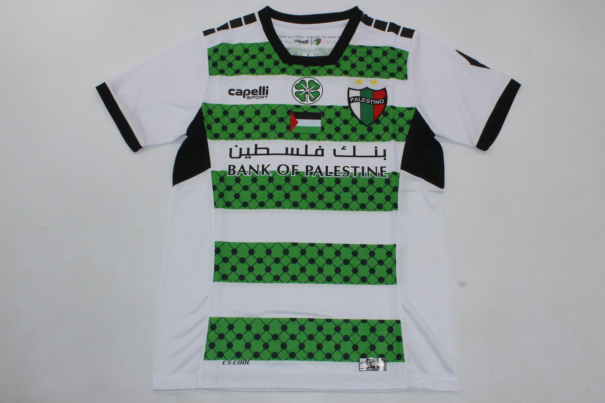 AAA Quality Palestino 24/25 Third Green/White Soccer Jersey